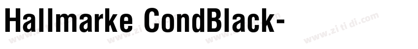 Hallmarke CondBlack字体转换